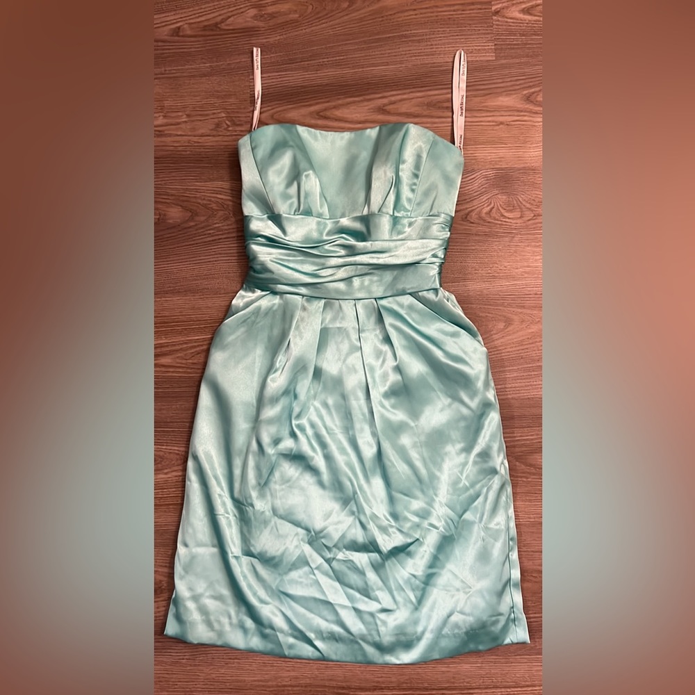 David’s Bridal Form Dress - Turquoise Color